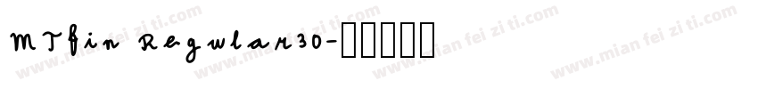 MTfin Regular30字体转换
